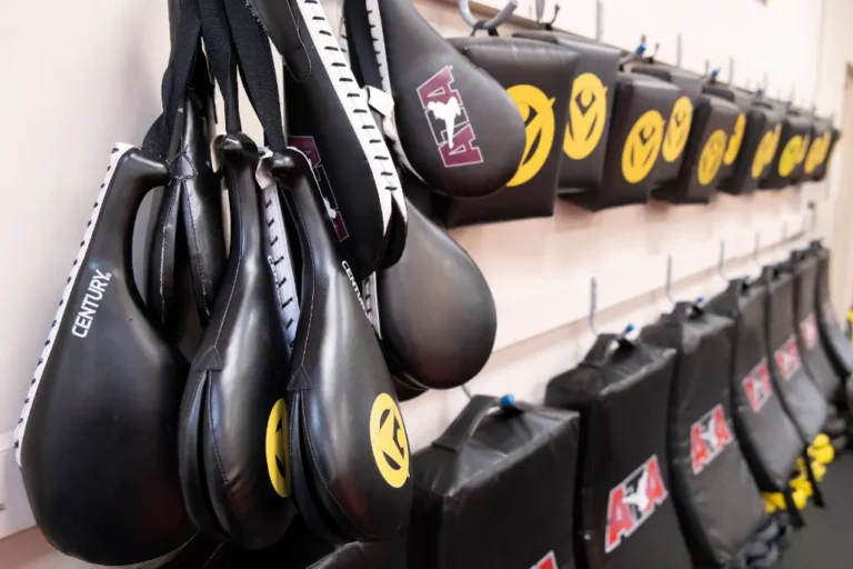 Karate Gear on the Wall of Victory Martial Arts in Tenaya, Nevada