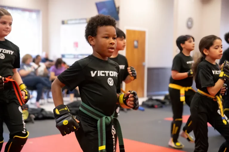 Kids Practicing Karate Stretching Exercises for Kids in Mira Mesa, CA
